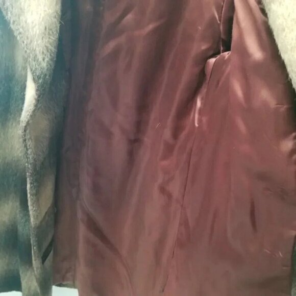 Vintage 100% Pure Mohair Belted Long Coat - Picture 9 of 16